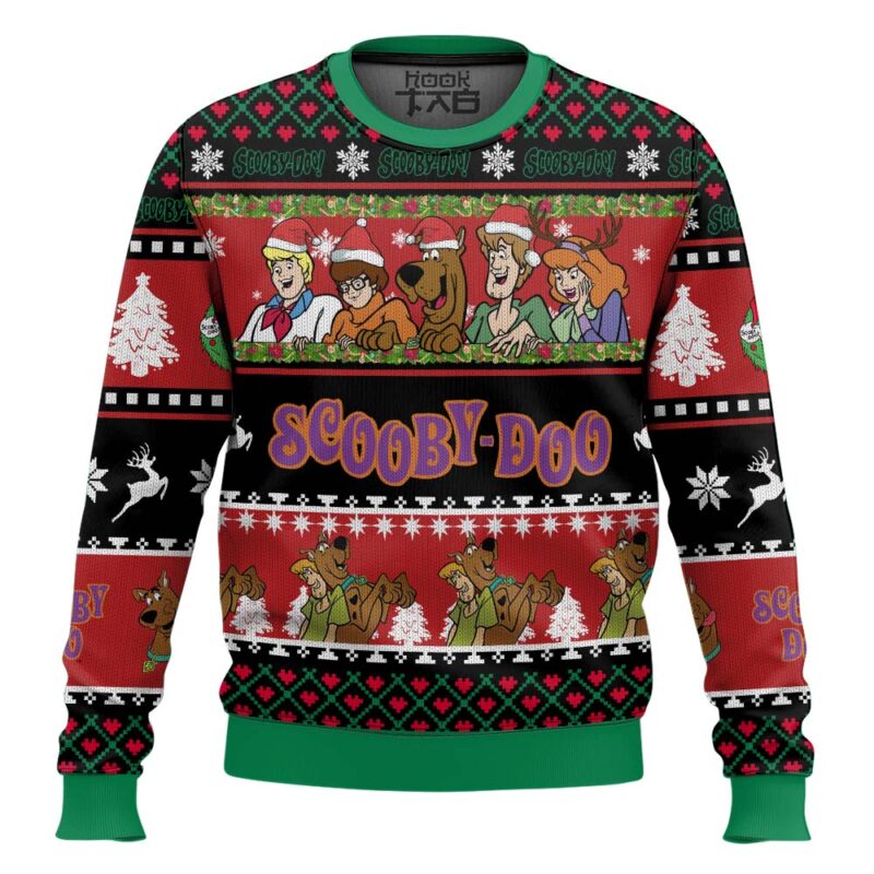 Hooktab Mystery Inc Scooby-doo Ugly Christmas Sweater