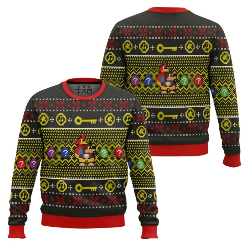Hooktab N64 Banjo-Kazooie Ugly Christmas Sweater Hooktab N64 Banjo-Kazooie Ugly Christmas Sweater