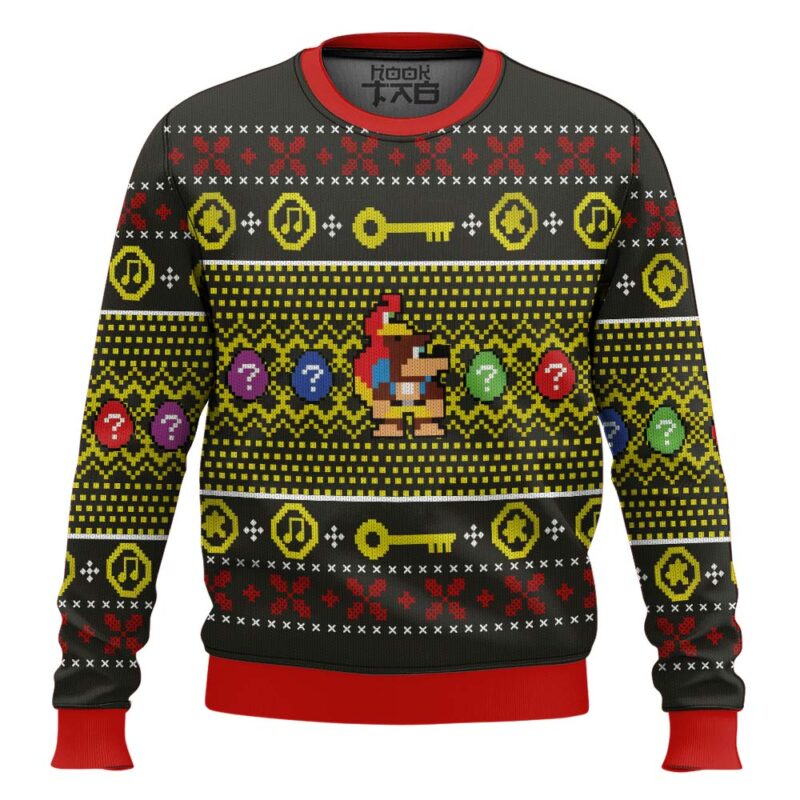 Hooktab N64 Banjo-Kazooie Ugly Christmas Sweater