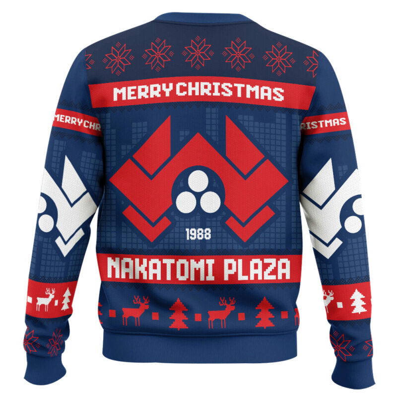 Hooktab Nakatomi Plaza Die Hard Ugly Christmas Sweater Hooktab Nakatomi Plaza Die Hard Ugly Christmas Sweater