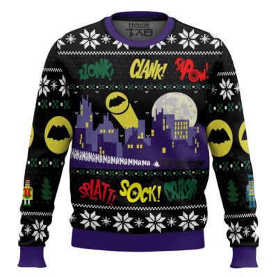 Hooktab Nananana Christmas Batman Ugly Christmas Sweater