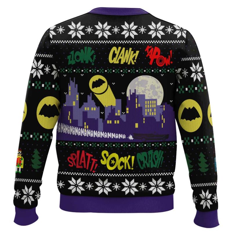 Hooktab Nananana Christmas Batman Ugly Christmas Sweater Hooktab Nananana Christmas Batman Ugly Christmas Sweater