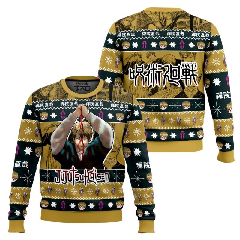 Hooktab Naoya Zenin Jujutsu Kaisen Ugly Sweater Hooktab Naoya Zenin Jujutsu Kaisen Ugly Sweater