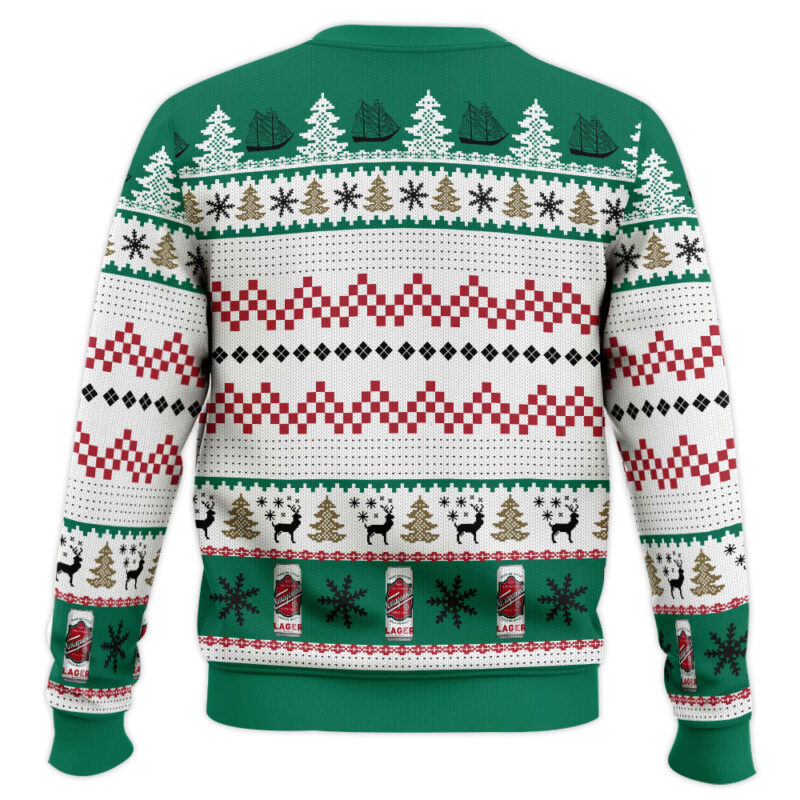 Hooktab Narragansett Beer Ugly Christmas Sweater Hooktab Narragansett Beer Ugly Christmas Sweater