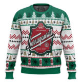 Hooktab Narragansett Beer Ugly Christmas Sweater
