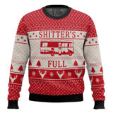 Hooktab National Lampoon Vacation Shitter's Full Ugly Christmas Sweater