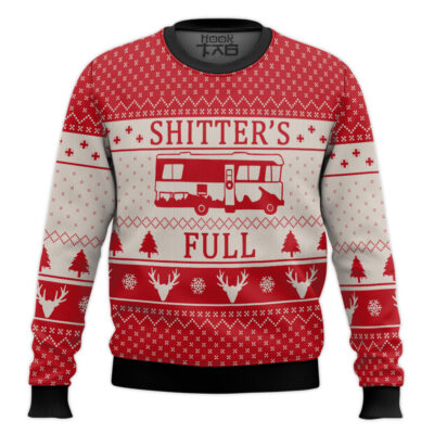 Hooktab National Lampoon Vacation Shitter's Full Ugly Christmas Sweater
