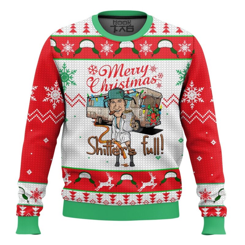 Hooktab National Lampoon's Christmas Vacation Shitters Full Ugly Christmas Sweater