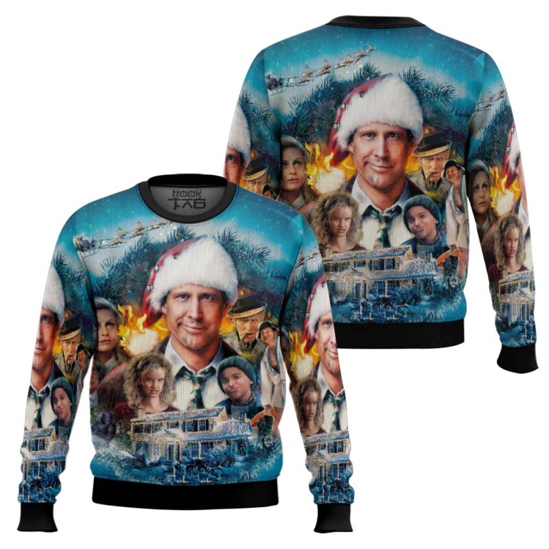 Hooktab National Lampoon’s Christmas Vacation Ugly Christmas Sweater Hooktab National Lampoon’s Christmas Vacation Ugly Christmas Sweater