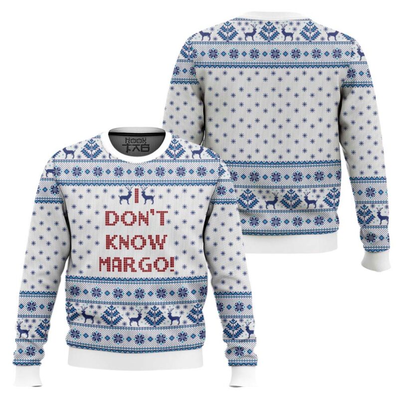Hooktab National Lampoons Vacation I Dont Know Margo Ugly Christmas Sweater Hooktab National Lampoons Vacation I Dont Know Margo Ugly Christmas Sweater
