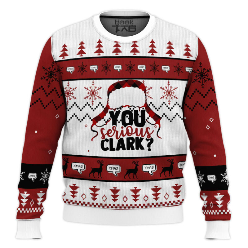 Hooktab National Lampoon's Vacation You Serious Clark Ugly Christmas Sweater