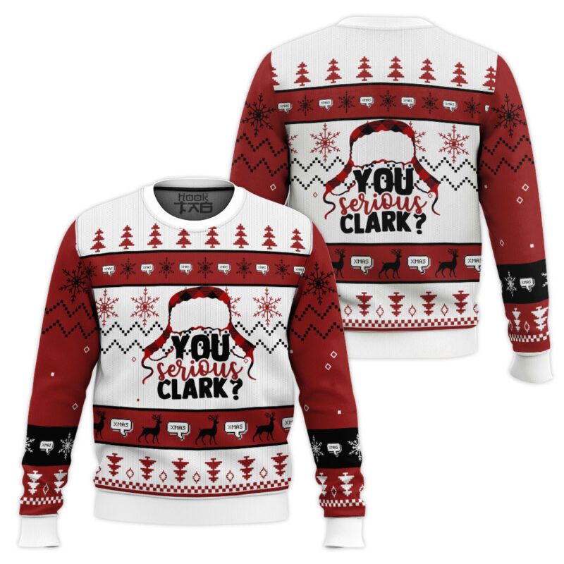 Hooktab National Lampoon's Vacation You Serious Clark Ugly Christmas Sweater Hooktab National Lampoon's Vacation You Serious Clark Ugly Christmas Sweater