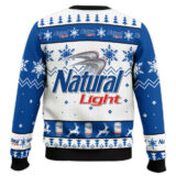Hooktab Natural Light American Beer Ugly Christmas Sweater