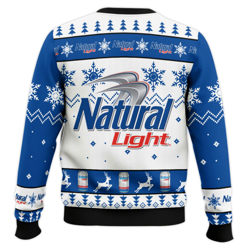 Hooktab Natural Light American Beer Ugly Christmas Sweater Hooktab Natural Light American Beer Ugly Christmas Sweater