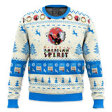 Hooktab Nature American Spirit Cigarettes Ugly Christmas Sweater