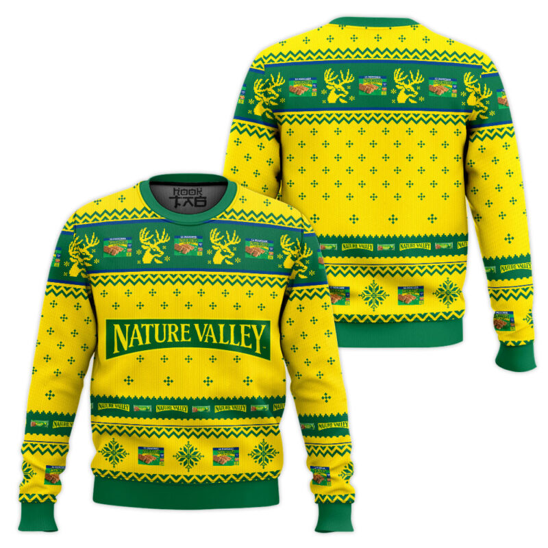Hooktab Nature Valley Ugly Christmas Sweater Hooktab Nature Valley Ugly Christmas Sweater