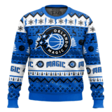 Hooktab NBA Orlando Magic Custom Name And Number Ugly Christmas Sweater