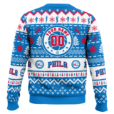 Hooktab NBA Philadelphia 76ers Custom Name And Number Ugly Christmas Sweater