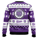 Hooktab NBA Sacramento Kings Custom Name And Number Ugly Christmas Sweater