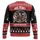 Hooktab Neil Peart Legend Never Die Ugly Christmas Sweater