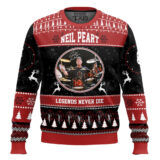 Hooktab Neil Peart Legend Never Die Ugly Christmas Sweater