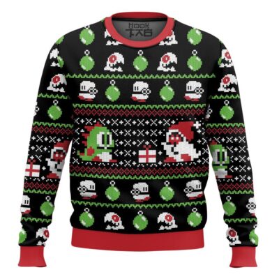 Hooktab NES Bubble Bobble Ugly Christmas Sweater