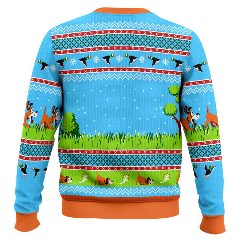 Hooktab NES Duck Hunt Ugly Christmas Sweater Hooktab NES Duck Hunt Ugly Christmas Sweater