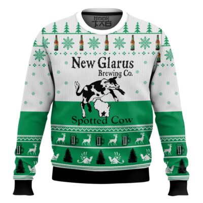 Hooktab New Glarus Spotted Ugly Christmas Sweater