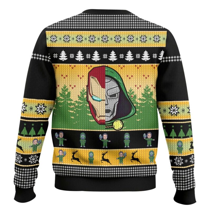 Hooktab New Mask Same Task Iron Man Ugly Christmas Sweater Hooktab New Mask Same Task Iron Man Ugly Christmas Sweater