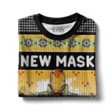 Hooktab New Mask Same Task Iron Man Ugly Christmas Sweater
