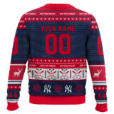Hooktab New York Yankees - Custom Name And Number Ugly Sweater