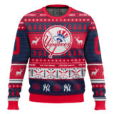 Hooktab New York Yankees - Custom Name And Number Ugly Sweater