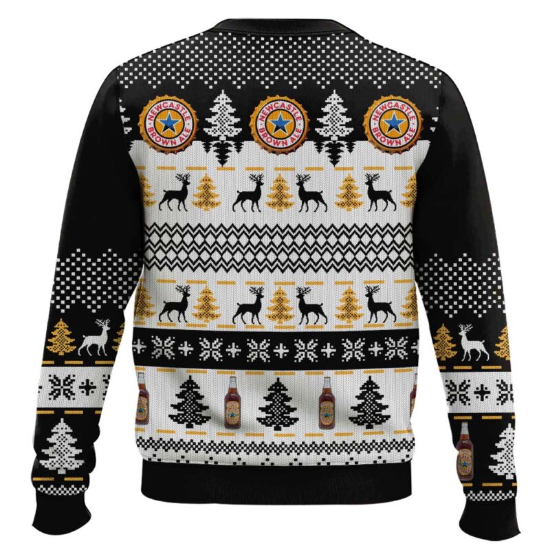 Hooktab Newcastle Brown Ale Ugly Christmas Sweater Hooktab Newcastle Brown Ale Ugly Christmas Sweater