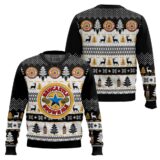 Hooktab Newcastle Brown Ale Ugly Christmas Sweater