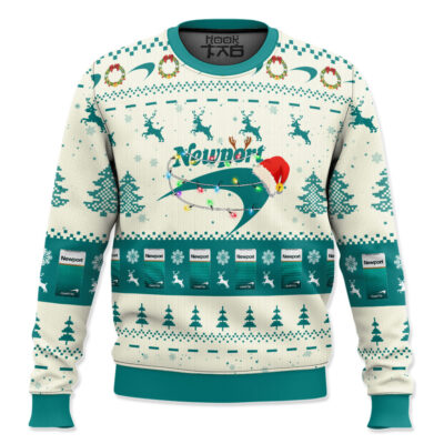 Hooktab Newport cigarettes Ugly Christmas Sweater