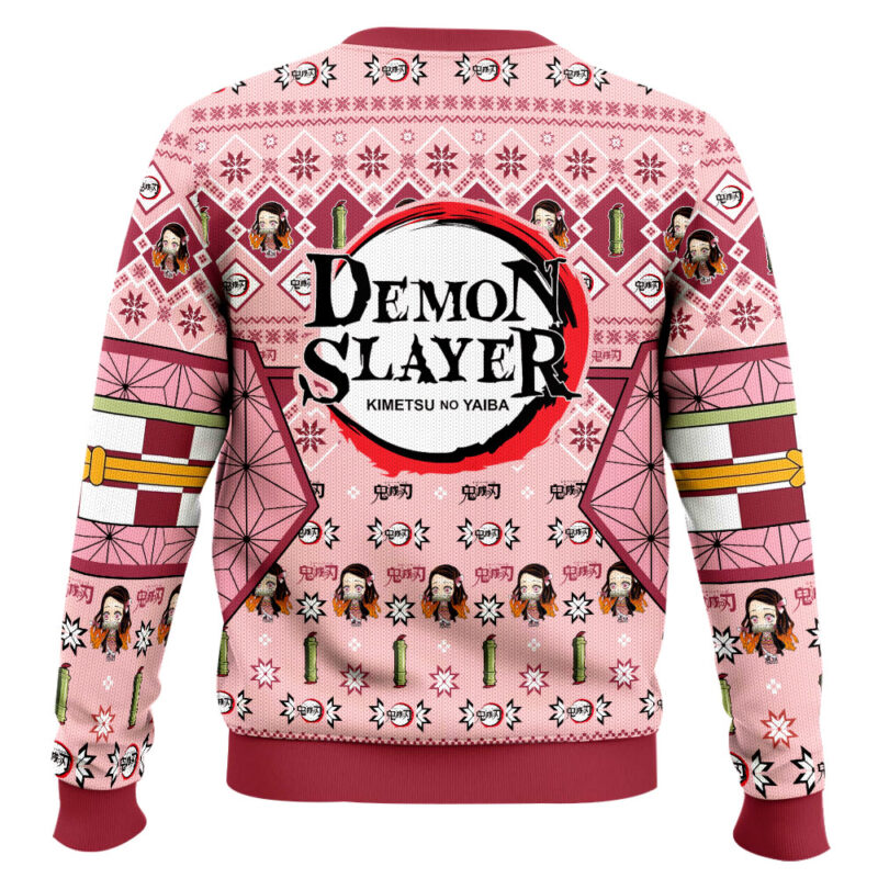 Hooktab Nezuko Kamado Ugly Christmas Sweater Hooktab Nezuko Kamado Ugly Christmas Sweater
