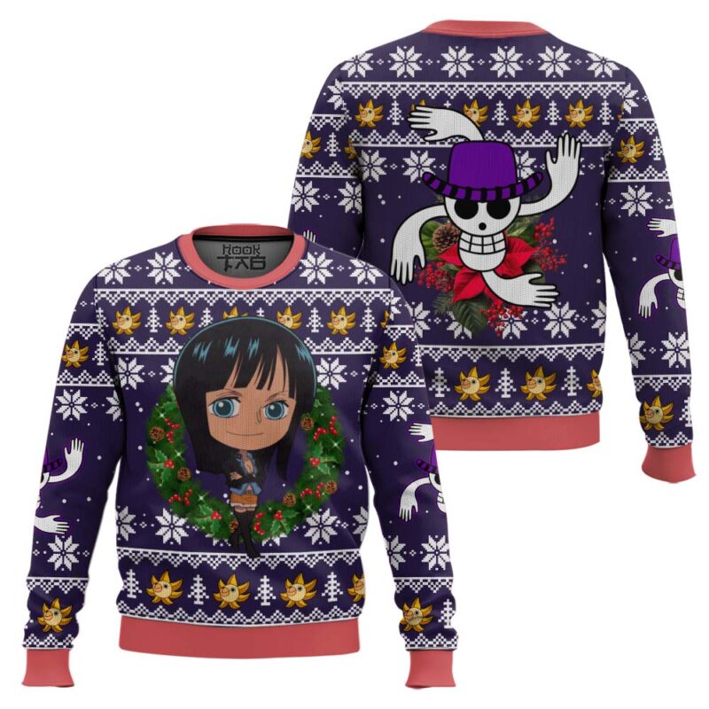 Hooktab Nico Robin One Piece Ugly Christmas Sweater Hooktab Nico Robin One Piece Ugly Christmas Sweater