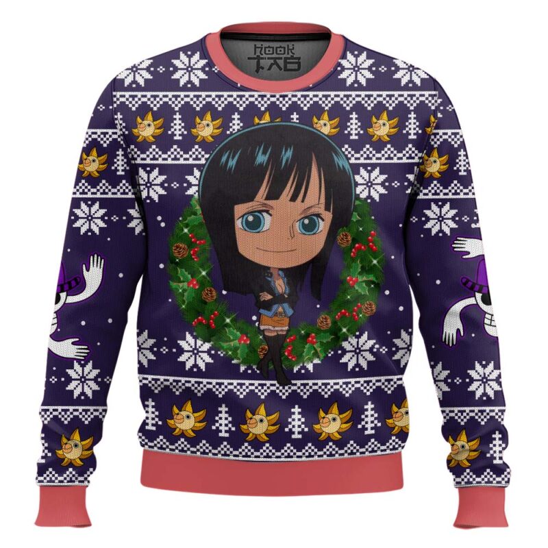 Hooktab Nico Robin One Piece Ugly Christmas Sweater