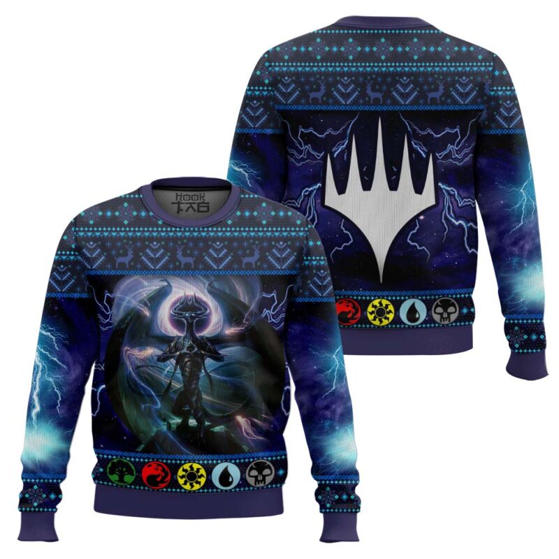 Hooktab Nicol Bolas Magic The Gathering Ugly Christmas Sweater Hooktab Nicol Bolas Magic The Gathering Ugly Christmas Sweater