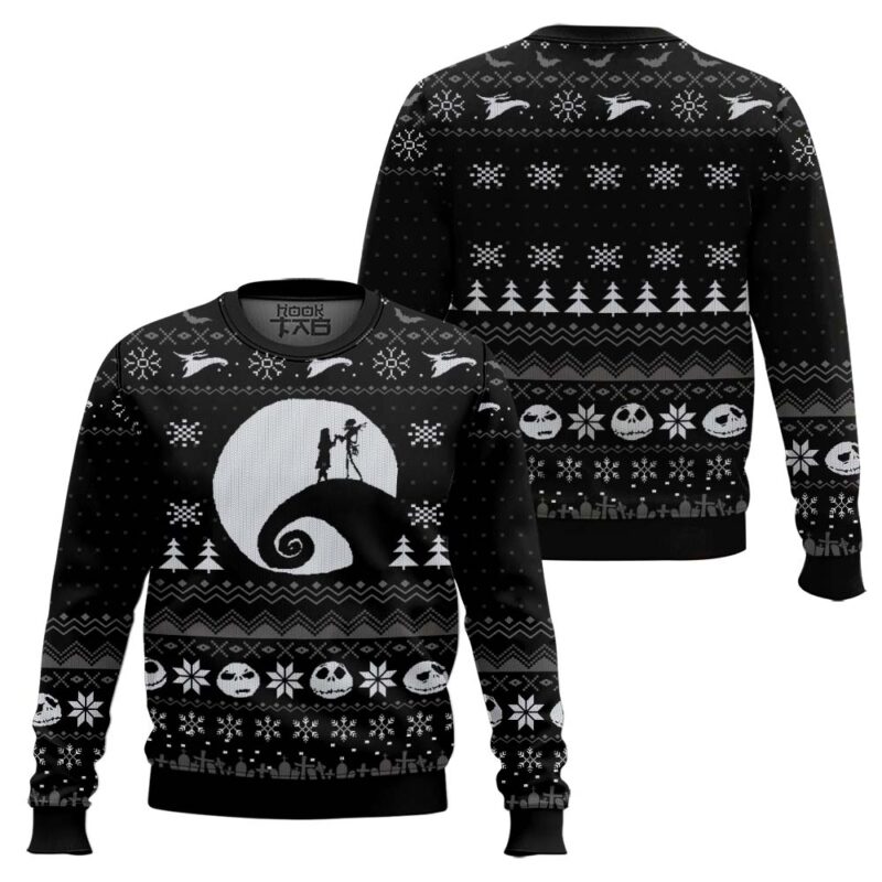 Hooktab Nightmare Before Christmas Fair Isle Ugly Christmas Sweater Hooktab Nightmare Before Christmas Fair Isle Ugly Christmas Sweater