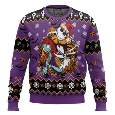 Hooktab Nightmare Before Christmas Haunted Holidays Ugly Christmas Sweater