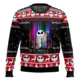 Hooktab Nightmare Before Christmas Into The Darkness We Go Ugly Christmas Sweater