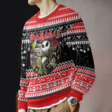 Hooktab Nightmare Before Christmas Iron Jack Ugly Christmas Sweater