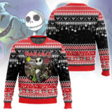 Hooktab Nightmare Before Christmas Iron Jack Ugly Christmas Sweater