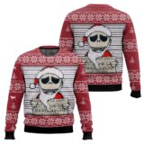 Hooktab Nightmare Before Christmas Jack Dept Skellington Ugly Christmas Sweater