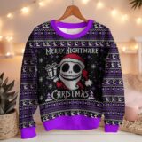 Hooktab Nightmare Before Christmas Merry Nightmare Ugly Christmas Sweater