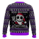Hooktab Nightmare Before Christmas Merry Nightmare Ugly Christmas Sweater