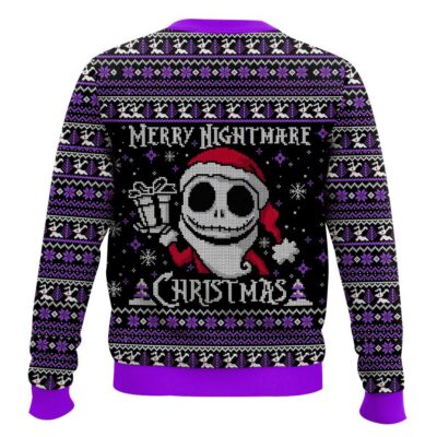 Hooktab Nightmare Before Christmas Merry Nightmare Ugly Christmas Sweater
