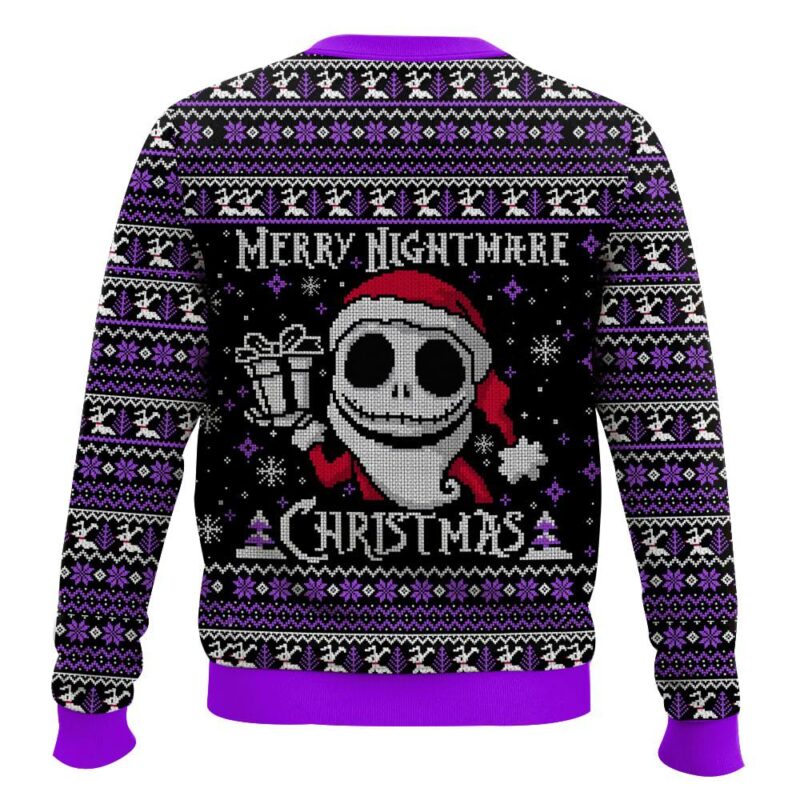 Hooktab Nightmare Before Christmas Merry Nightmare Ugly Christmas Sweater Hooktab Nightmare Before Christmas Merry Nightmare Ugly Christmas Sweater