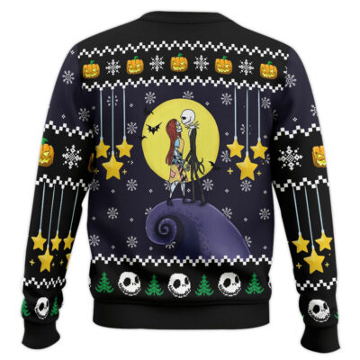 Hooktab Nightmare Before Christmas Romantic Night Ugly Christmas Sweater
